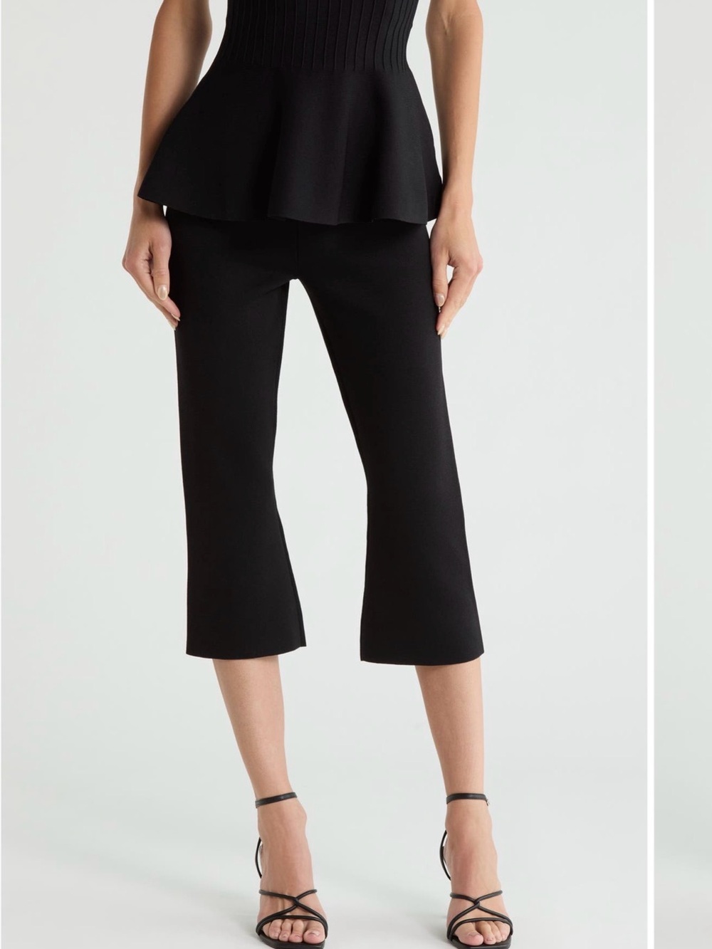 Jason Wi Pull-on Flare Capris